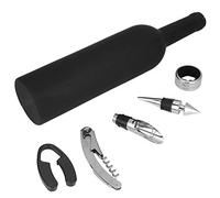 Fdit Kit D'ouvre-bouteille de Vin 5 en 1 avec Tire-Bouchon, capsule, Aérateur, Verseur, Anneau D'égouttement, Bouchon pour les Amateurs de Vin, Cadeau D'anniversaire de Mariage
