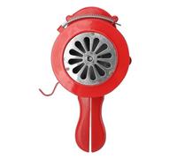 Fdit Klaxon de Sirène à Manivelle 110db, Robuste, étanche, sécurité d'urgence, Manuel, Portable pour Attaque D'incendie Soudaine, en Alliage D'aluminium (Rouge)