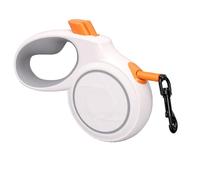 Fdit Laisse Rétractable pour Chien avec Guide à Rainure en Forme de U et Bouton de Frein pour Petits Chiens de Moins de 20 Kg, Bande en Nylon Réfléchissante de pour Les Promenades (S)