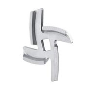 Fdit Lames de Hachoir à Viande en Acier Inoxydable de 46 mm, pièces de Coupe de Lame de Hachoir à Viande (46 mm)