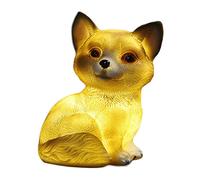 Fdit Lampe de Jardin Solaire Extérieure à LED en Forme D'animal Mignon, Lampe de Décoration de Paysage pour la Maison, Balcon, étanche, économie D'énergie pour Cour, Jardin, Hibou, Chiot, Escargot,