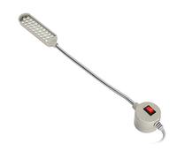 Fdit Lampe de Machine à Coudre, 30 Puces LED avec Base Magnétique et Col de Cygne Flexible, pour Machine à Coudre, Tour, Perceuse, Fraiseuse (Plastique + Aimant 2)