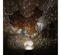 Fdit Lampe de Projection D'étoiles, Veilleuse LED 3 Couleurs avec Télécommande, Projette 12 Constellations et étoiles pour Chambre D'enfant, Décorations de Mariage