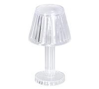 Fdit Lampe de Table LED en Cristal et Diamant, en Plastique, Forte Transmission de la Lumière, étanche, pour Chambre à Coucher, Salle D'étude, café (Blanc chaud)