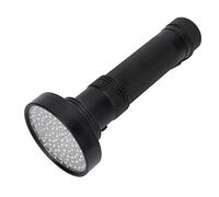 Fdit Lampe Torche à 100 LED, Lumière Noire 395 Nm, Corps en Aluminium et Caoutchouc pour la Détection D'urine D'animaux, la Chasse aux Scorpions et L'inspection des fuites. (BLACK)