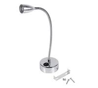 Fdit Lampes à col de Cygne de Mur Modernes LED Lumière 3W de Lecture lumière Flexible de Chevet 85-265V avec/sans Interrupteur(Blanc Cool avec Interrupteur)