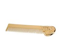 Fdit Les Crêtes de Poche à Zinclegation Fixe Empêchent Quotidiennement Les Dents de Lissage Statique pour Les Cheveux et la Barbe (GOLD)