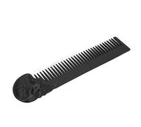 Fdit Les Crêtes de Poche à Zinclegation Fixe Empêchent Quotidiennement Les Dents de Lissage Statique pour Les Cheveux et la Barbe (BLACK)
