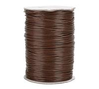 Fdit Ligne de Cire pour la Fabrication de Bijoux, Cordon en Nylon Doux avec Finition Brillante pour Colliers et Perles, Plusieurs Options de Couleurs, Ficelle Artisanale de 1 Mm pour (28# Marron)