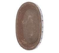 Fdit Lit en Carton à Gratter pour Chat, Conception Spacieuse, Matériau Résistant aux Rayures pour Affûter Les Griffes, Bol à Gratter pour Chat (Ovale 51x36,5cm)