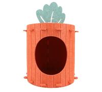 Fdit Lit Grotte pour Chat, Maison de Carotte Douce et Confortable pour Chats D'intérieur, Grotte pour en Feutre, Tunnel Confortable, Relaxant et Chaud pour Toutes Les Saisons, Meubles de pour