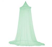 Fdit Lit Moustiquaire Lit à Baldaquin Rideaux en Dentelle Elégante Princesse Enfants Canopée Rideau pour Filles Chambre Literie(Green)