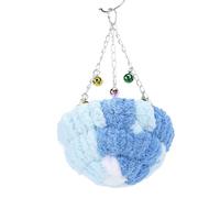 Fdit Lit Nid Suspendu Confortable et Chaud pour Perruche, Nid de Balançoire en Peluche Douce pour Perroquet, Fonction Jouet, Intérieur en Coton Sûr, Idéal pour Fournir Un Espace de Couchage Sûr