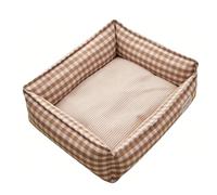 Fdit Lit pour Chien de Petite et Moyenne Taille, Tapis de Couchage Rectangulaire pour Chat avec Bord surélevé et Fond Antidérapant, Coussin en (50x40cm / 19,69x15,75 Pouces (pour Les Animaux de)