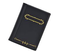 Fdit Livre de Collection de Pièces de Monnaie, Grande capacité, 120 Pochettes, Porte-monnaie étanche, Antidérapant, avec Film Ultra Transparent et PU, pour Cadeau de Collectionneur (BLACK)