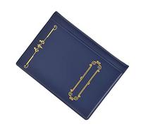 Fdit Livre de Collection de Pièces de Monnaie, Grande capacité, 120 Pochettes, Porte-monnaie étanche, Antidérapant, avec Film Ultra Transparent et PU, pour Cadeau de Collectionneur (BLUE)