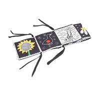 Fdit Livre en Tissu Doux Lavable pour L'éducation Précoce, Livre Noir et Blanc avec Son BB, pour Développer des Modèles Cognitifs chez Les Bébés (#13)