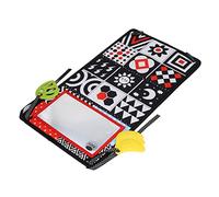 Fdit Livre en Tissu Doux pour bébé avec Miroir Amusant, Livre pour bébé à Contraste élevé, Jouet de Stimulation Visuelle, Jouet éducatif pour Nouveau-né