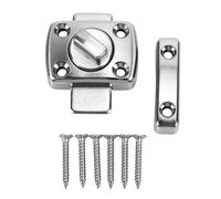 Fdit Loquet à Boulon Rotatif de Porte, Serrure à Glissière de sécurité à Rotation Douce à 180 Degrés, Loquet de Porte de Grange en Alliage de Zinc pour Armoire et Portail (Petite vis mate)