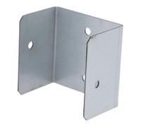 Fdit Lot de 10 Attaches pour Poteaux en Bois, Pinces de Fixation en Acier galvanisé pour Panneaux de Clôture, Antivol, Antichoc, en Forme de U, pour Poteaux en Béton et Bois (44 mm)