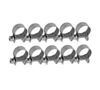 Fdit Lot de 10 Colliers de Serrage en Acier Inoxydable 304, Assortiment de Mini Colliers de Serrage pour Conduite de Carburant, Diamètre Réglable de 6 Mm à 20 Mm, de (14-16 mm)