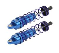 Fdit Lot de 2 amortisseurs RC, amortisseurs d'huile RC réglables amovibles avec ressort hautement élastique et tête sphérique en laiton pour routes inégales (bleu foncé)