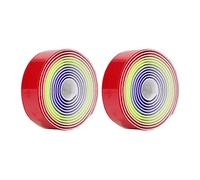 Fdit Lot de 2 bandes élastiques pour guidon de vélo, résistantes à la décoloration, rembourrées pour guidon de vélo, bandes en caoutchouc antidérapantes en PU pour