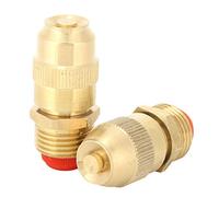 Fdit Lot de 2 Buses de Brumisation en Cuivre G1 2 FNPT DN15, Arroseur D'eau Réglable pour L'irrigation et le Refroidissement de la Pelouse, Buse de Pulvérisation en Laiton pour