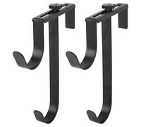 Fdit Lot de 2 Cintres pour Poteau de Piscine, Crochets de Clôture de Piscine Réglables en Fer Métallique pour Poteau de Piscine, Accessoires de Piscine pour Poteaux de Piscine, Mur de