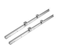 Fdit Lot de 2 conducteurs linéaires SBR12-800 mm 12 mm 4 blocs SBR12UU pour une grande précision et stabilité dans les applications industrielles