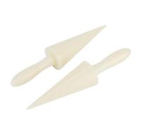 Fdit Lot de 2 Moules à Cornet de Crème Glacée, Machine à Gaufres en ABS de qualité Alimentaire avec Antiadhésive, Poignée Ergonomique pour Presser et Rouler Facilement, Outil de