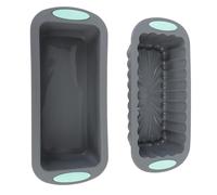 Fdit Lot de 2 Moules à Pain en Silicone, Moule à Pain, Ustensiles de Cuisson Antiadhésifs pour Quatre-quarts, Brownies, Pain de Viande, avec Revêtement à Dégagement Facile, Idéal pour