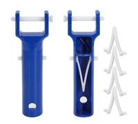Fdit Lot de 2 Poignées de Tête D'aspirateur de Piscine, Kit de Poignée de Rechange en PVC Léger avec Pinces en V et Broches pour Tête D'aspirateur de Piscine, Brosse D'écumoire et (PVC)