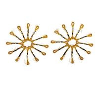 Fdit Lot de 24 Fils à Broder, Fil Métallique Brillant en Polyester pour Point de Croix, avec un éclat Lumineux et une Grande Résistance, pour la Couture de Fleurs, les Travaux