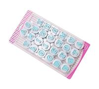 Fdit Lot de 26 Moules à Chocolat en Plastique avec Lettres et Chiffres avec Motif à Ressort, Moule à Fondant de qualité Supérieure pour Gâteaux de Mariage, Remise de Diplômes, Facile à Utiliser pour