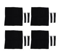 Fdit Lot de 4 Coussinets D'échelle pour Lit superposé, Housses de Protection Douces et Antidérapantes avec Sangles pour Une Escalade Confortable, 25 X 25 Cm, S'adaptent à la Plupart