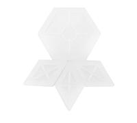 Fdit Lot de 4 Moules Géométriques en Résine de Silicone en Forme de Losange Hexagonal en époxy pour Bricolage, Dessous de Verre, Plateaux à Bijoux, Fleurs Séchées, Paillettes, Résine
