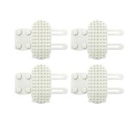 Fdit Lot de 4 Tondeuses D'angle en Silicone pour Chat, Brosse Auto-grattante, Masseur pour Animaux de Compagnie avec Sangle élastique pour Mur de Pied de Table, Picots de Massage Doux (4 pièces)