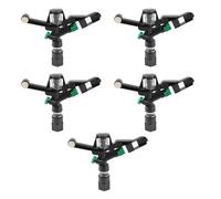 Fdit Lot de 5 Buses D'arrosage Rotatives à Filetage Femelle DN20 3/4 Po, Dispositif D'arrosage à Bascule pour Pelouse avec Jet Uniforme, pour L'irrigation des Jardins, des Terres