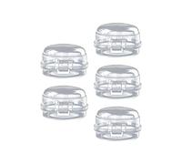 Fdit Lot de 5 Couvercles de Bouton de Cuisinière à Gaz pour la sécurité des Enfants, Outil de Protection D'interrupteur Transparent pour Nourrissons, Protection de Cuisine pour Four à -ondes, ABS