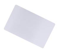 Fdit Lot de 50 cartes de visite métallisées gravées en alliage d'aluminium pour réunion d'affaires, Argent (Silver)