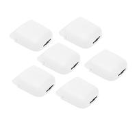 Fdit Lot de 6 Supports de Télécommande, Boîte de Rangement Murale pour Téléphone avec Auto-adhésif et Port de Chargement, pour la Maison, la Chambre, la Salle de Bain, le Bureau, (WHITE)