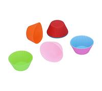 Fdit Lot de 8 Moules à Muffins Ronds Réutilisables en Silicone de 7 Cm (2,8 pouces), Résistants à la Chaleur et de qualité alimentaire. Idéaux pour Muffins, Cupcakes, Goûters et