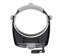 Fdit Loupe Montée sur la Tête à 2 LED, Bandeau Réglable avec Coussinet Frontal pour Les Loisirs Mains Libres, Réparation, Lecture, Fabrication de Bijoux, Grossissement 2X