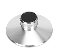 Fdit LP113 LP Vinyle Tourne-Disque stabilisateur de Poids Plaque tournante Disque Pince en Alliage d'aluminium Pince de Poids Record, diamètre du Trou d'arbre 7.28mm(Argent)