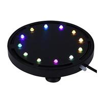 Fdit Lumière Aquarium LED Lampe à Bulles d'air sous-Marine Submersible 12V lumière Changeante Multi-colorée pour Réservoirs Poissons 10.5/12.5cm(12.5cm(12LED) EU)
