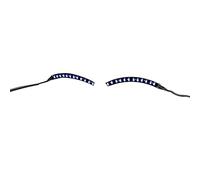 Fdit Lumière LED pour Faux-cils, Bande de Maquillage Brillante, Lampe avec Pince à Cheveux, pour Fêtes, Boîtes de Nuit, Costume D'Halloween (BLUE)