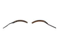 Fdit Lumière LED pour Faux-cils, Bande de Maquillage Brillante, Lampe avec Pince à Cheveux, pour Fêtes, Boîtes de Nuit, Costume D'Halloween (ORANGE)