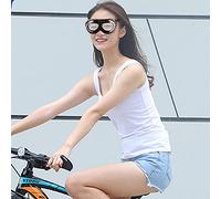 Fdit Lunettes de sécurité Lentille en Résine Anti-impact Lunettes de Protection Sangle Réglable pour les Amateurs de Cyclisme, Faciles à Transporter et à Utiliser PC 20 * 9 Cm 69-75g (Transparent)