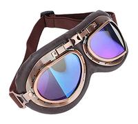 Fdit Lunettes de sécurité Lentille en Résine Anti-impact Lunettes de Protection Sangle Réglable pour les Amateurs de Cyclisme, Faciles à Transporter et à Utiliser PC 20 * 9 Cm 69-75g (COLORFUL)